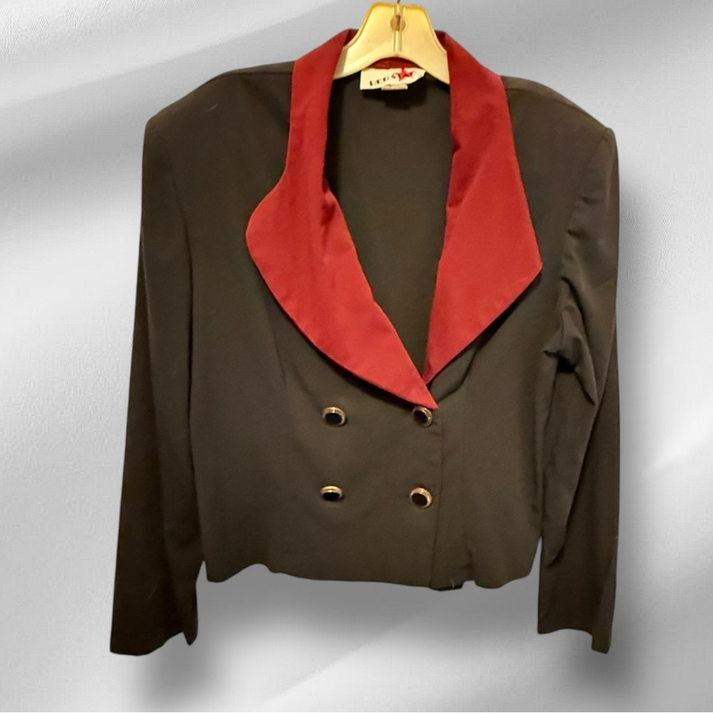 Vintage‎ Red Star Elegant Black Women's Blazer
